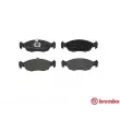 Jeu de 4 plaquettes de frein avant BREMBO P 61 051 - Visuel 1