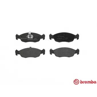 Jeu de 4 plaquettes de frein avant BREMBO P 61 051