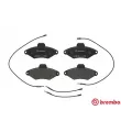 Jeu de 4 plaquettes de frein avant BREMBO P 61 052 - Visuel 1