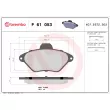 Jeu de 4 plaquettes de frein avant BREMBO P 61 053 - Visuel 2
