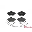 Jeu de 4 plaquettes de frein avant BREMBO P 61 053 - Visuel 1