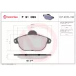 Jeu de 4 plaquettes de frein avant BREMBO P 61 055 - Visuel 2
