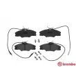 Jeu de 4 plaquettes de frein avant BREMBO P 61 056 - Visuel 1