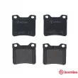 Jeu de 4 plaquettes de frein arrière BREMBO P 61 058 - Visuel 1