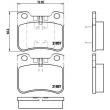 Jeu de 4 plaquettes de frein avant BREMBO P 61 059 - Visuel 2