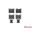 Jeu de 4 plaquettes de frein avant BREMBO P 61 059 - Visuel 1