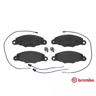 Jeu de 4 plaquettes de frein avant BREMBO