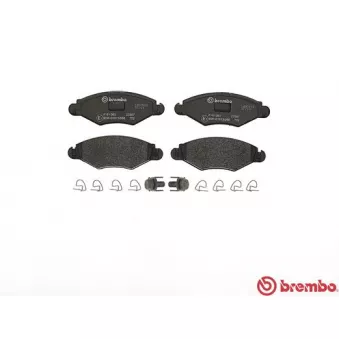 Jeu de 4 plaquettes de frein avant BREMBO P 61 063