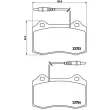 Jeu de 4 plaquettes de frein avant BREMBO P 61 064 - Visuel 2