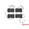 Jeu de 4 plaquettes de frein avant BREMBO P 61 064 - Visuel 1