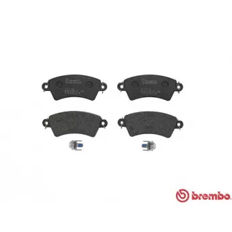 Jeu de 4 plaquettes de frein avant BREMBO P 61 065