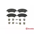 Jeu de 4 plaquettes de frein avant BREMBO P 61 066 - Visuel 1