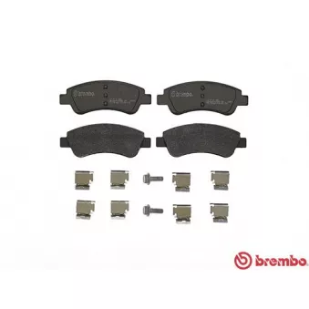 Jeu de 4 plaquettes de frein avant BREMBO
