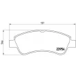 Jeu de 4 plaquettes de frein avant BREMBO P 61 066X - Visuel 2