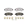 Jeu de 4 plaquettes de frein avant BREMBO P 61 066X - Visuel 1