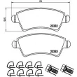 Jeu de 4 plaquettes de frein avant BREMBO P 61 067 - Visuel 2