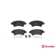 Jeu de 4 plaquettes de frein avant BREMBO P 61 067 - Visuel 1