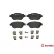 Jeu de 4 plaquettes de frein avant BREMBO P 61 068 - Visuel 1