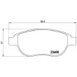 Jeu de 4 plaquettes de frein avant BREMBO P 61 068X - Visuel 2