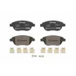 Jeu de 4 plaquettes de frein avant BREMBO P 61 068X - Visuel 1