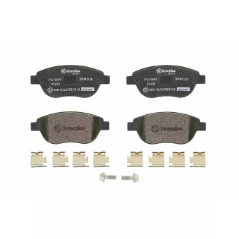 Jeu de 4 plaquettes de frein avant BREMBO P 61 068X