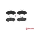 Jeu de 4 plaquettes de frein avant BREMBO P 61 069 - Visuel 1