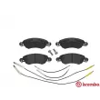 Jeu de 4 plaquettes de frein avant BREMBO P 61 070 - Visuel 1