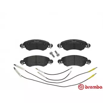 Jeu de 4 plaquettes de frein avant BREMBO P 61 070