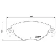 Jeu de 4 plaquettes de frein avant BREMBO P 61 071 - Visuel 2