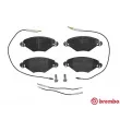 Jeu de 4 plaquettes de frein avant BREMBO P 61 071 - Visuel 1
