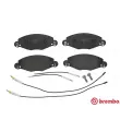 Jeu de 4 plaquettes de frein avant BREMBO P 61 072 - Visuel 1