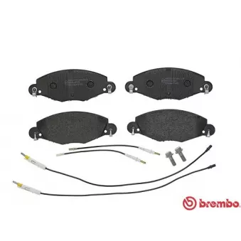 Jeu de 4 plaquettes de frein avant BREMBO