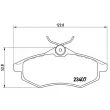 Jeu de 4 plaquettes de frein avant BREMBO P 61 074 - Visuel 2