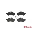 Jeu de 4 plaquettes de frein avant BREMBO P 61 075 - Visuel 1