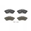 Jeu de 4 plaquettes de frein avant BREMBO P 61 075X - Visuel 1