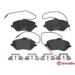 Jeu de 4 plaquettes de frein avant BREMBO P 61 078 - Visuel 1