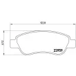 Jeu de 4 plaquettes de frein avant BREMBO P 61 081 - Visuel 2