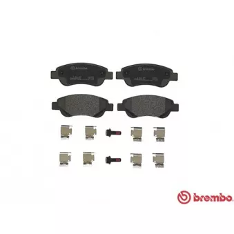 Jeu de 4 plaquettes de frein avant BREMBO P 61 081