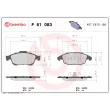 Jeu de 4 plaquettes de frein avant BREMBO P 61 083 - Visuel 2