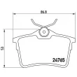 Jeu de 4 plaquettes de frein arrière BREMBO P 61 084 - Visuel 2