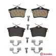Jeu de 4 plaquettes de frein arrière BREMBO P 61 084 - Visuel 1