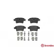 Jeu de 4 plaquettes de frein arrière BREMBO P 61 085 - Visuel 1