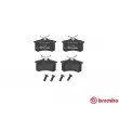 Jeu de 4 plaquettes de frein arrière BREMBO P 61 088 - Visuel 1