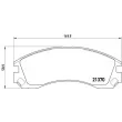 Jeu de 4 plaquettes de frein avant BREMBO P 61 089 - Visuel 2