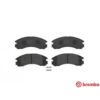 Jeu de 4 plaquettes de frein avant BREMBO P 61 089