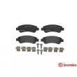 Jeu de 4 plaquettes de frein arrière BREMBO P 61 091 - Visuel 1