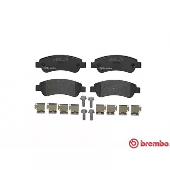 Jeu de 4 plaquettes de frein arrière BREMBO P 61 091