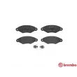 Jeu de 4 plaquettes de frein avant BREMBO P 61 098 - Visuel 1