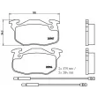 Jeu de 4 plaquettes de frein avant BREMBO P 61 099 - Visuel 2