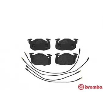 Jeu de 4 plaquettes de frein avant BREMBO P 61 099